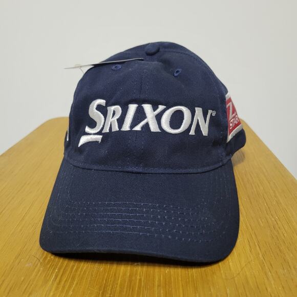 SRIXON Z-STAR PROMO Golf Baseball Cap Hat Adjustable Strapback Navy Blue NEW - Picture 8 of 11